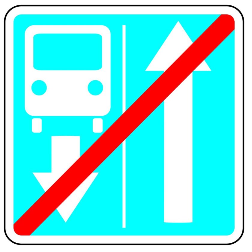 Знак полоса для маршрутных транспортных средств