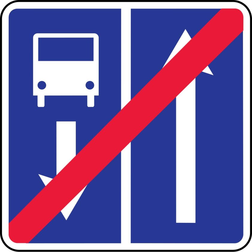 Знак конец дороги