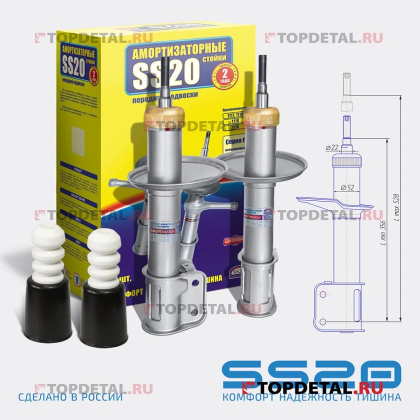 Стойки ss20 на Рено Сандеро