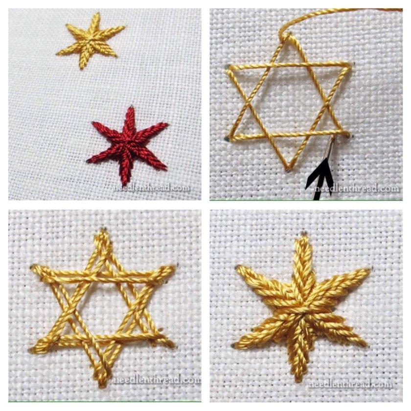 Вышивка звездочки
