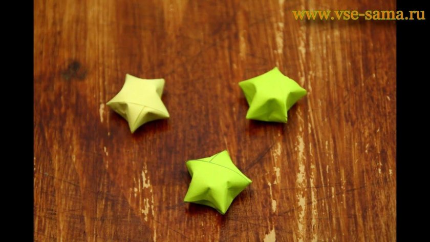 Звёздочки оригами из полосок