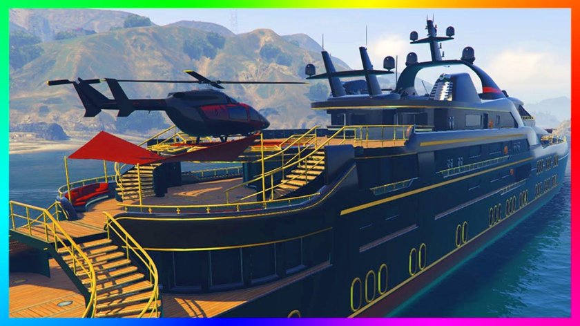 Супер яхта в ГТА 5