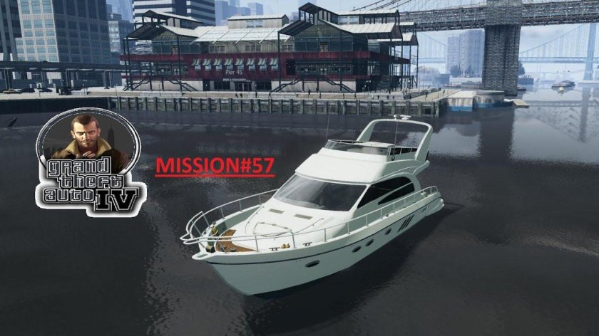 На катере в ГТА 4