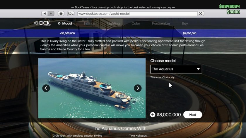 GTA online суперяхта