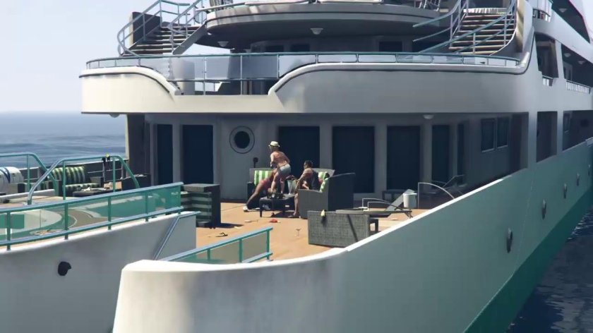 Палуба пассажирского корабля