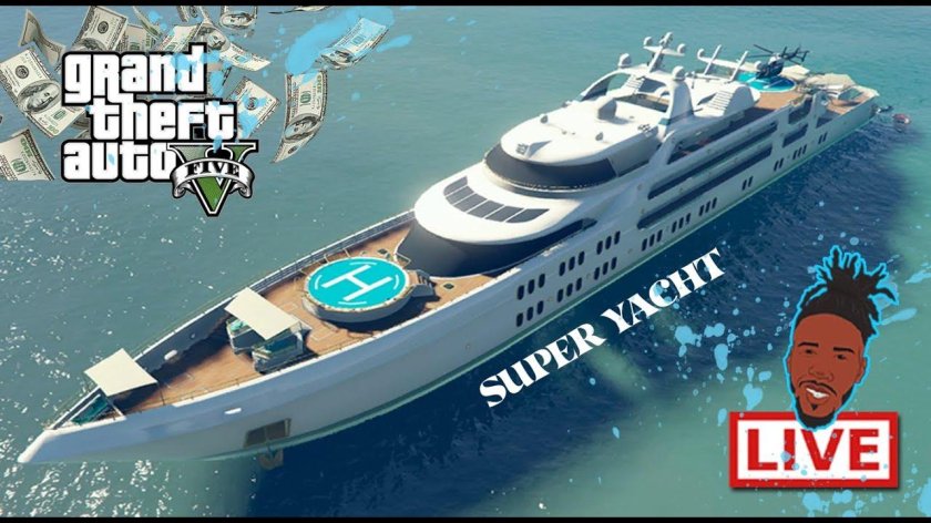 Супер яхта в ГТА 5