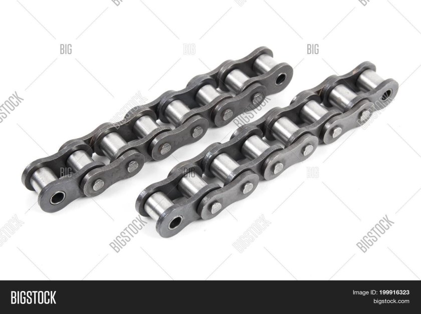 Двухрядная цепь шаг 19 мм