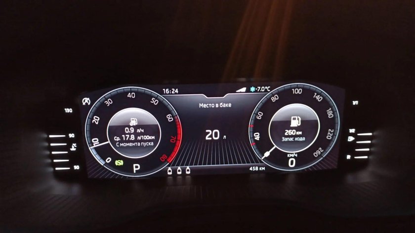 Цифровая панель Шкода Карок