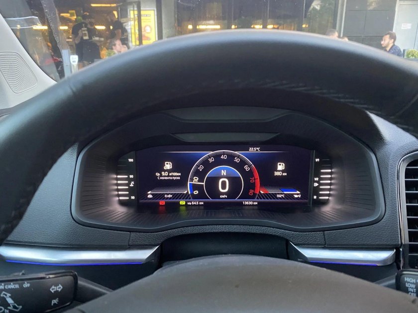 Цифровая приборная панель Шкода Рапид 1