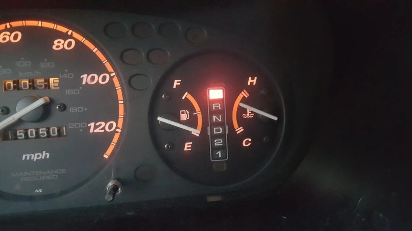 Температурный датчик на панели приборов Honda CRV 2