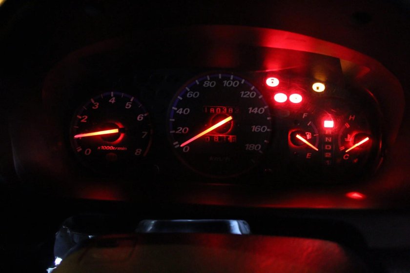 Пересвет приборки Honda CRV rd1