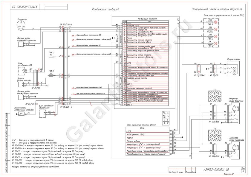 Схема электрооборудования Газель next
