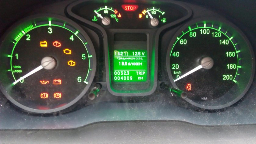 Лампа чек Газель Некст 2012