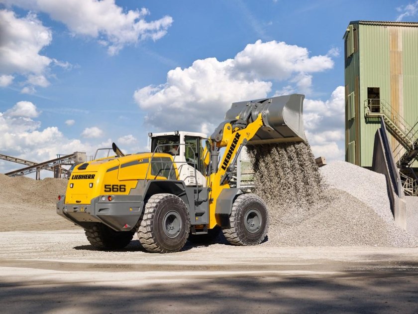 Фронтальный погрузчик либхер