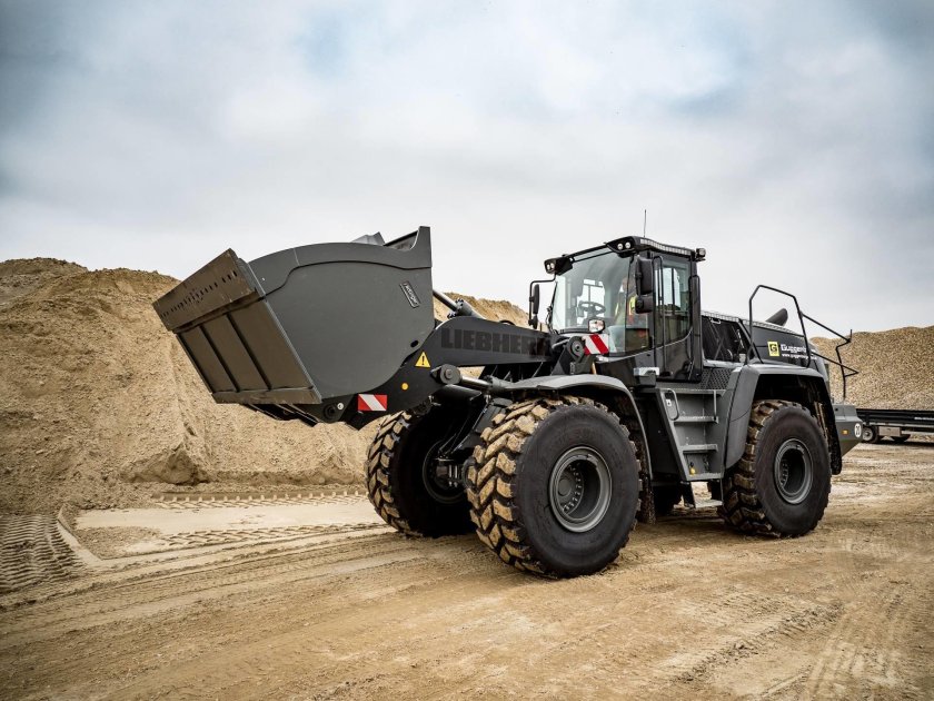 Фронтальный погрузчик либхер