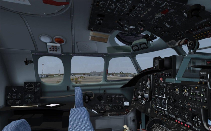 Ил-62 кабина пилотов