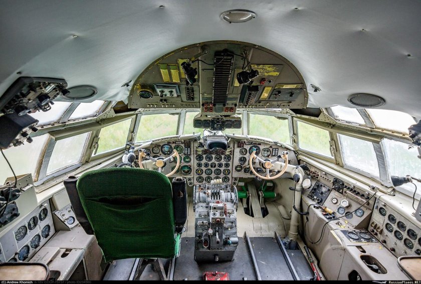 Ил-62 кабина внутри