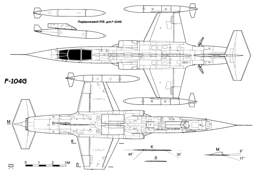 F-104g Starfighter чертежи