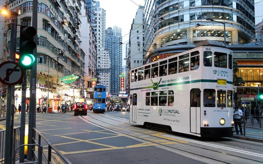 Трамвайчики даблдекеры Гонконга