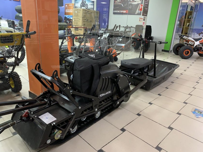 Мотобуксировщик Тофалар 500 с модулем толкач