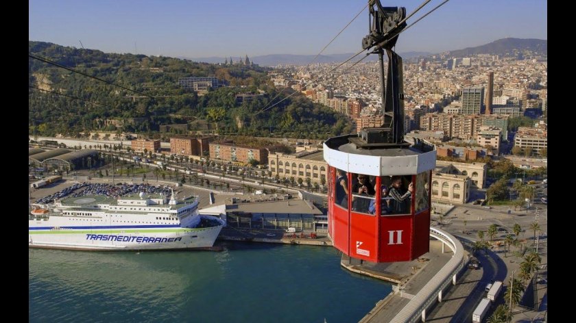 Барселона канатная дорога на Монжуик