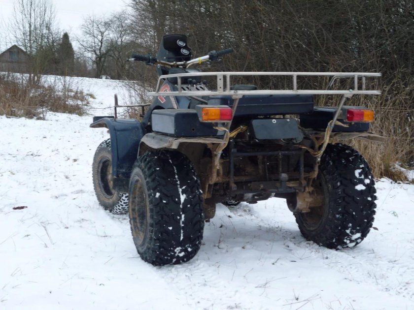 Зим 350 квадроцикл отвал спереди