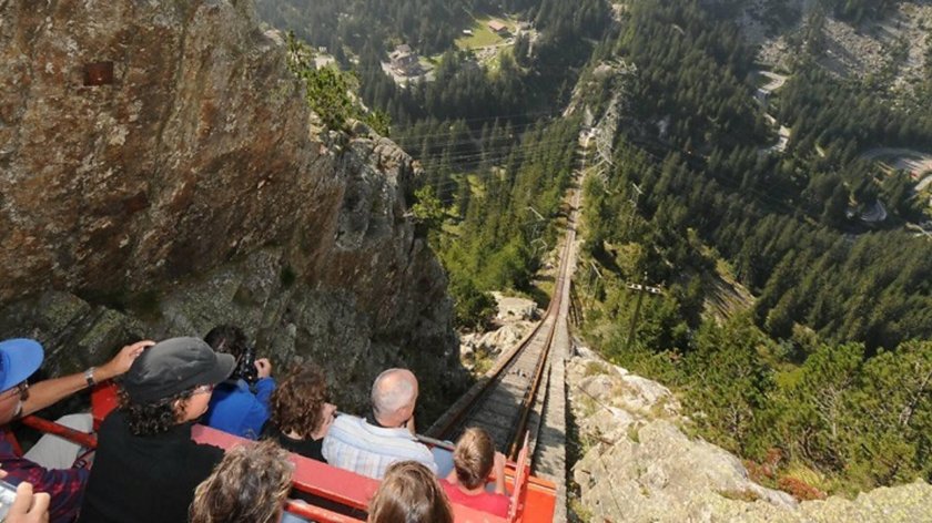 Gelmer Funicular Швейцария