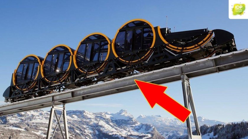 Швейцария горный фуникулер