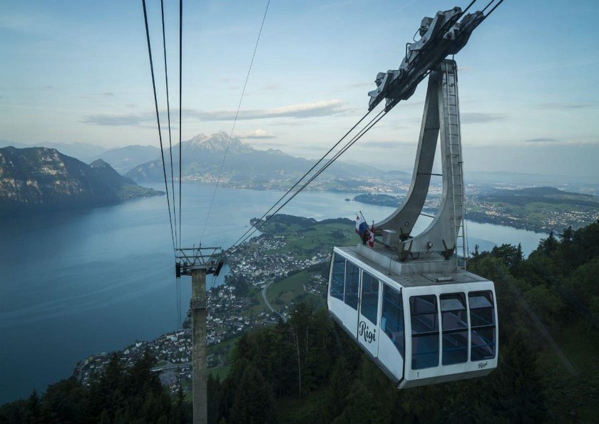Канатная дорога в Швейцарии