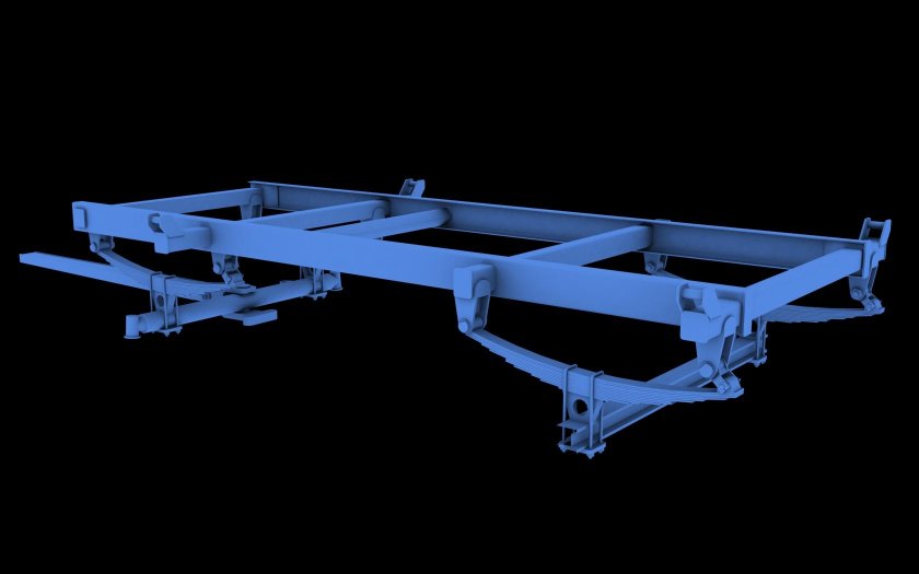 Шасси прицепа 2птс4