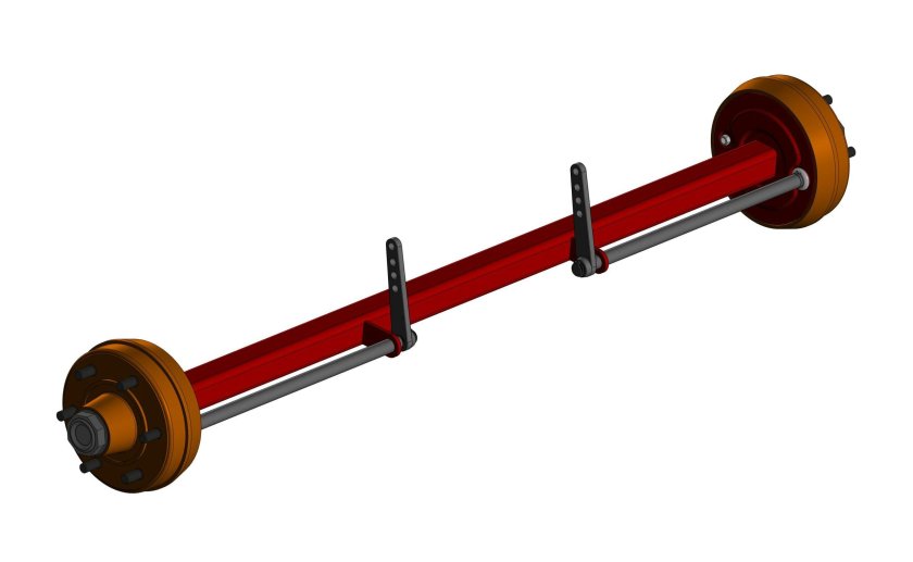 Ось прицепа тракторного 30тн