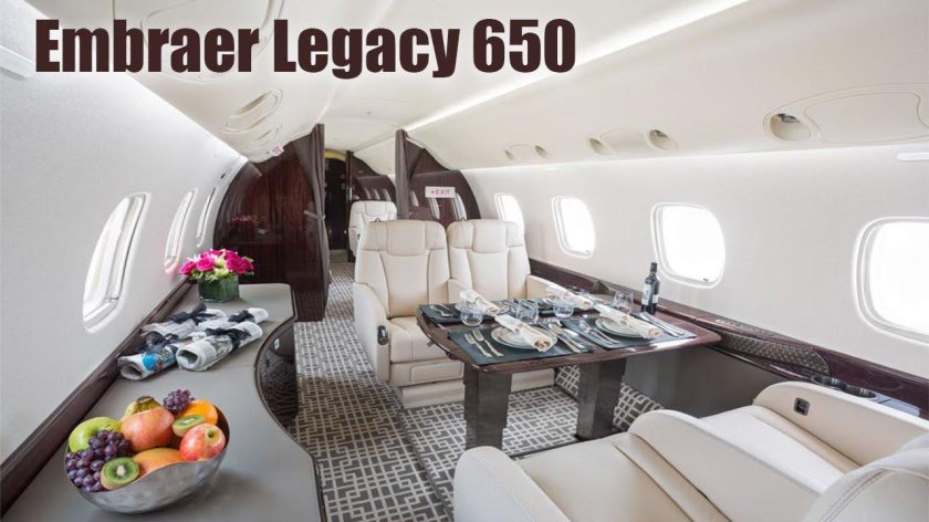 Embraer Legacy 650 салон