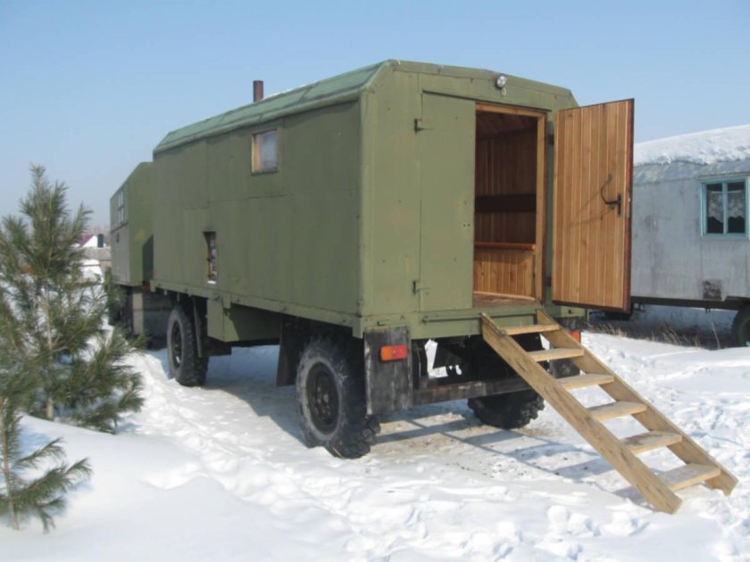 Баня в кунге ЗИЛ 131
