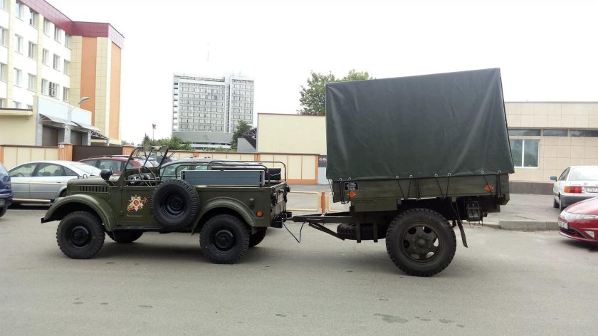 Военные одноосные прицепы для ГАЗ 66