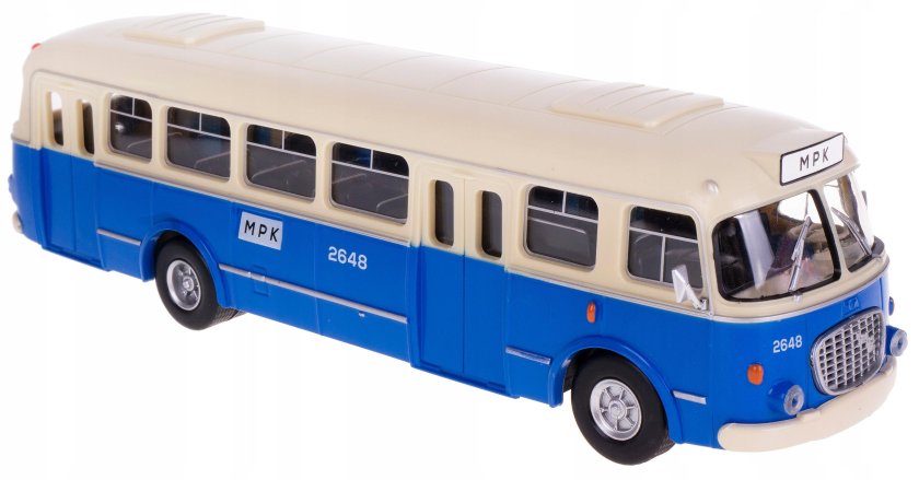 Модель автобуса голубого