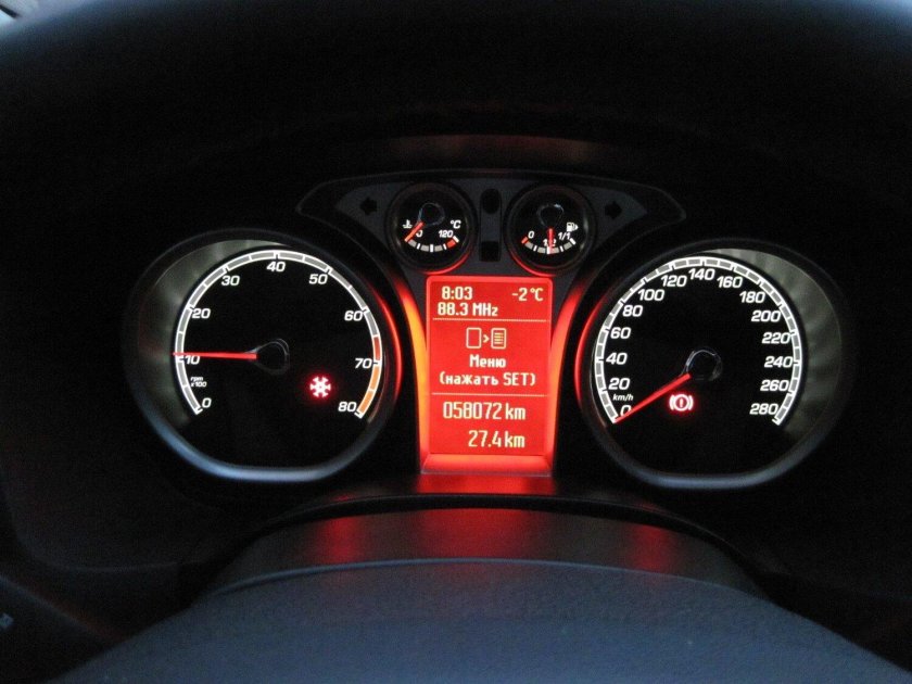 Приборная панель фокус 2