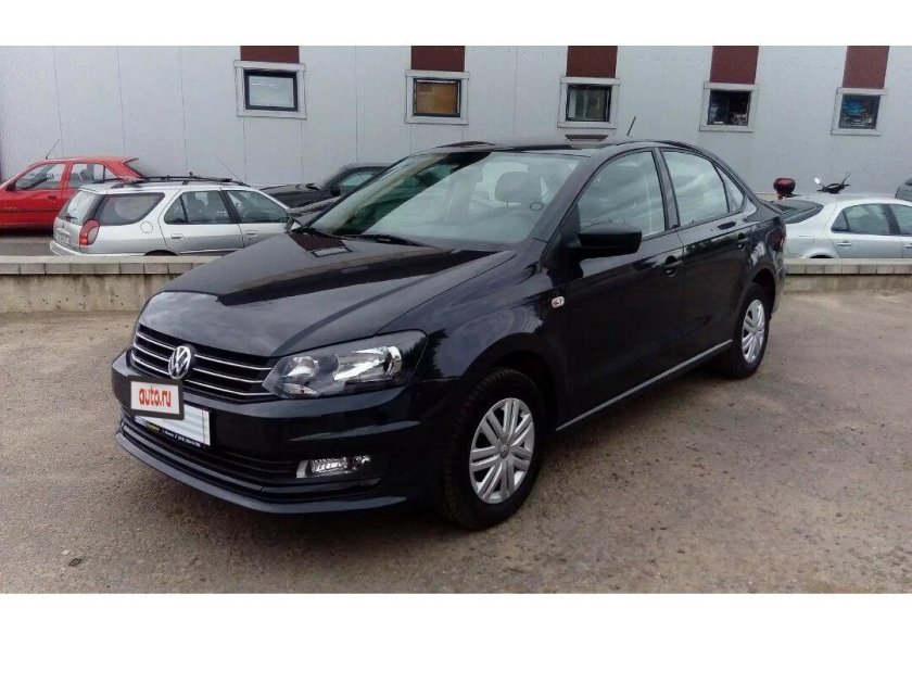 Volkswagen Polo sedan 2016 черный