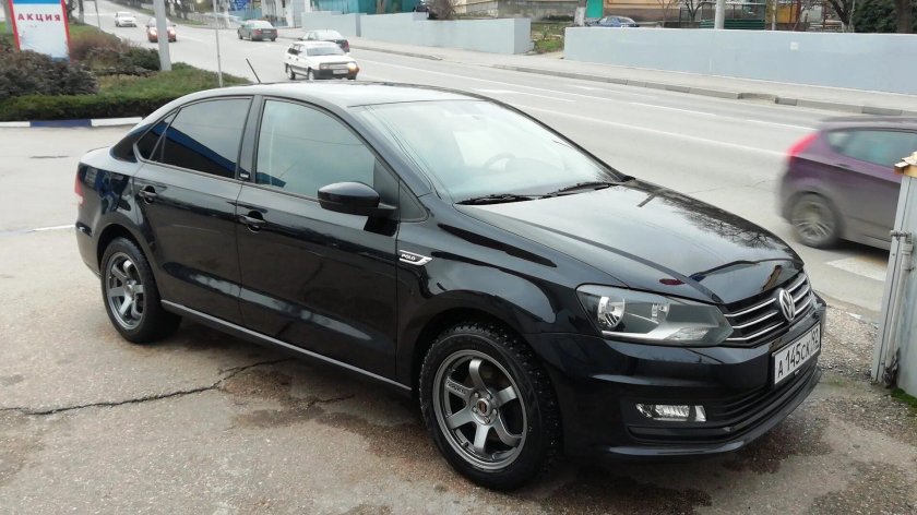 Volkswagen Polo sedan 2016 черный