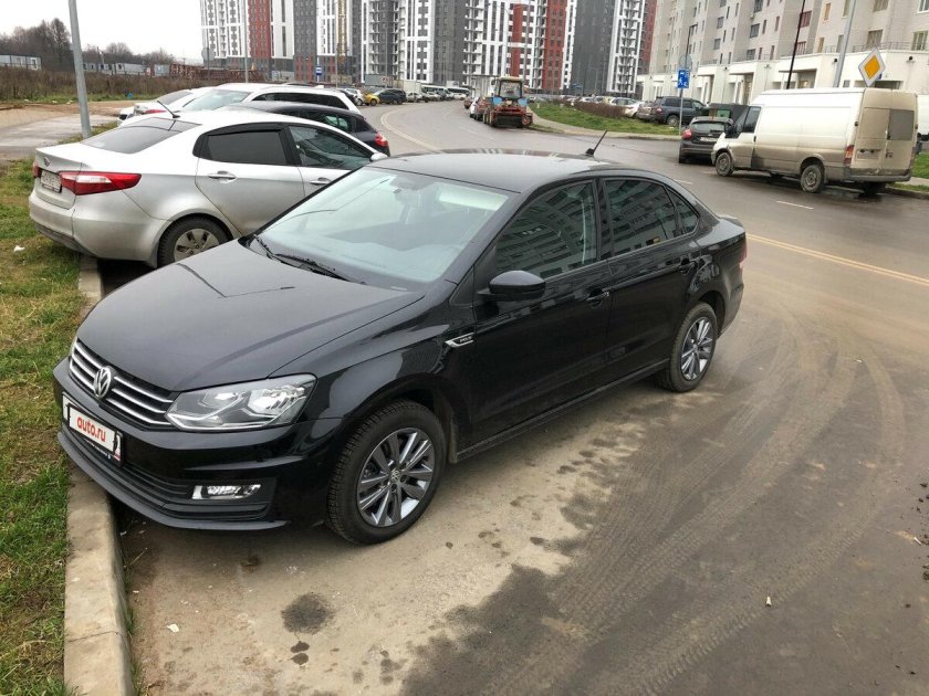Volkswagen Polo sedan 2018 черный