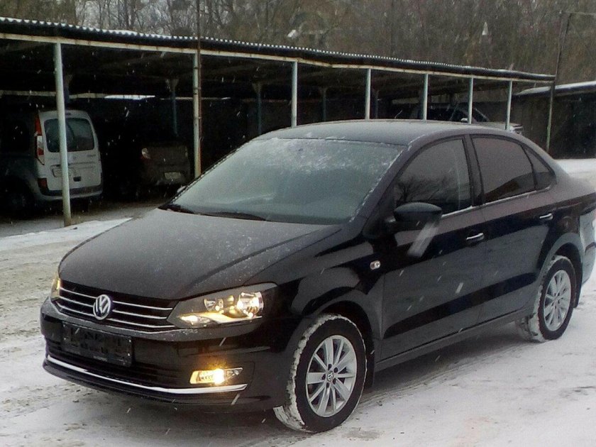 Volkswagen Polo sedan 2016 черный