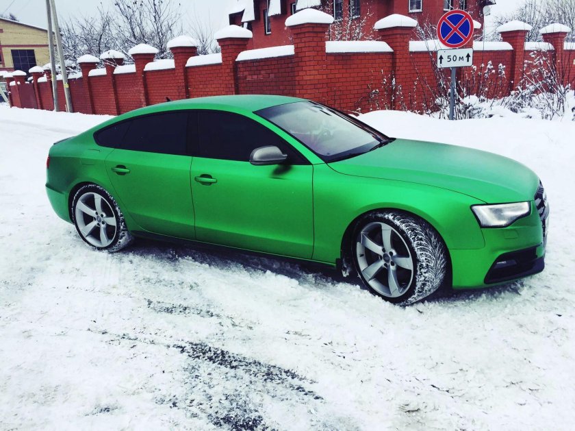 Ауди а5 зеленый матовый