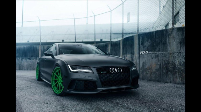 Audi rs7 зеленая