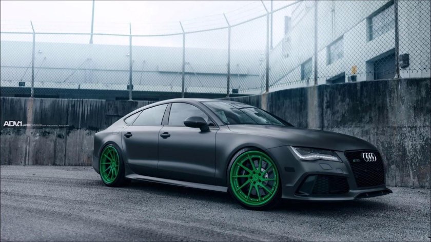 Ауди rs7 зеленая