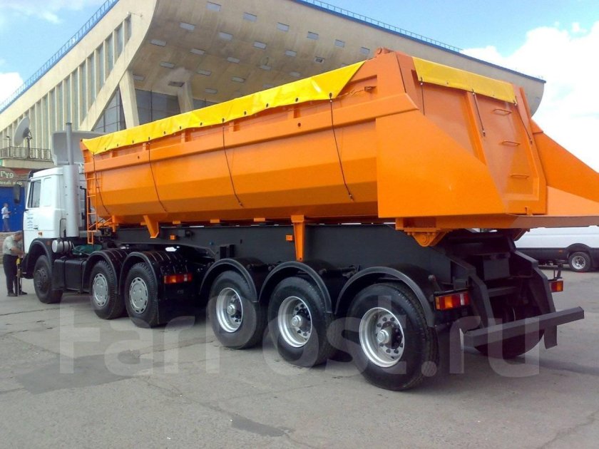 Самосвальный полуприцеп сат-118