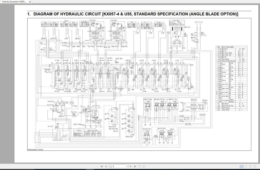 Кубота rx141 гидросхема