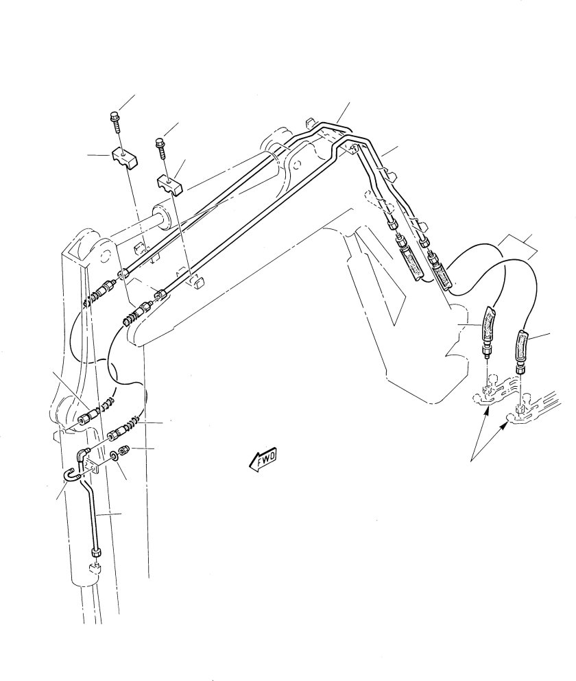 Гидролиния на экскаватор Коматсу 170