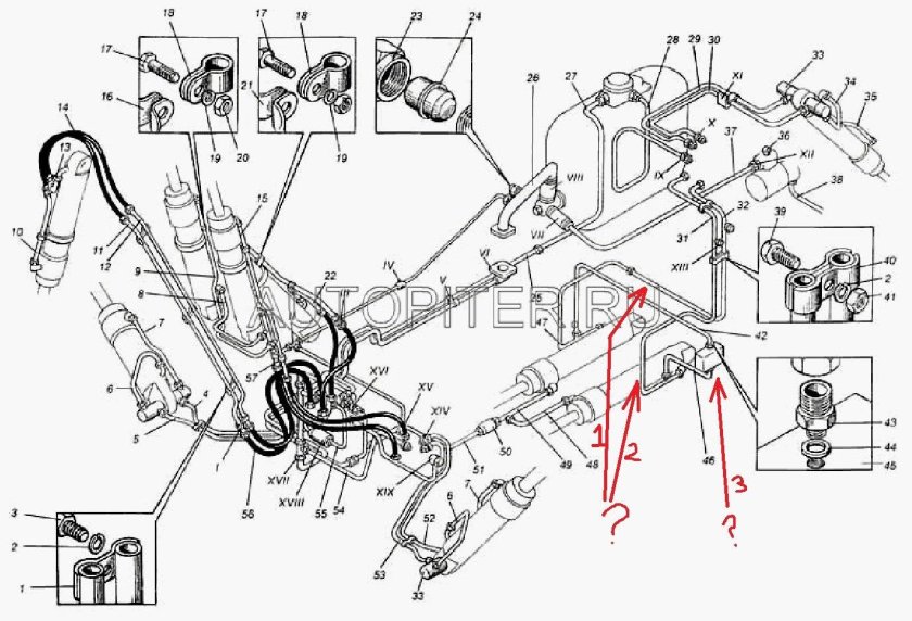 Схема гидравлики экскаватора ЭО 2621