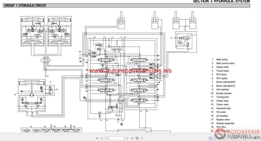 Электросхему экскаватора Hyundai 170