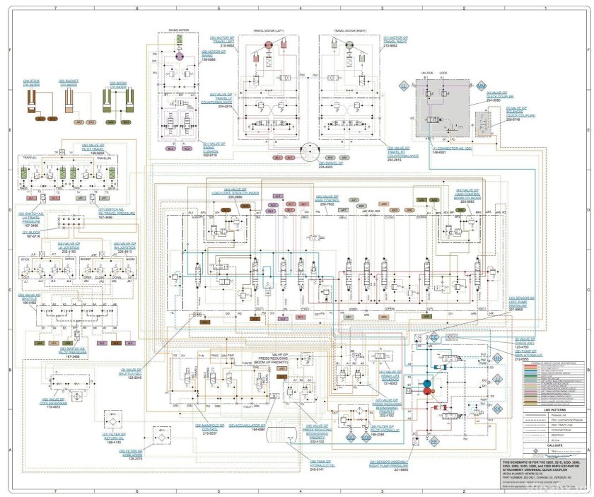 Схема проводка Caterpillar 428 e