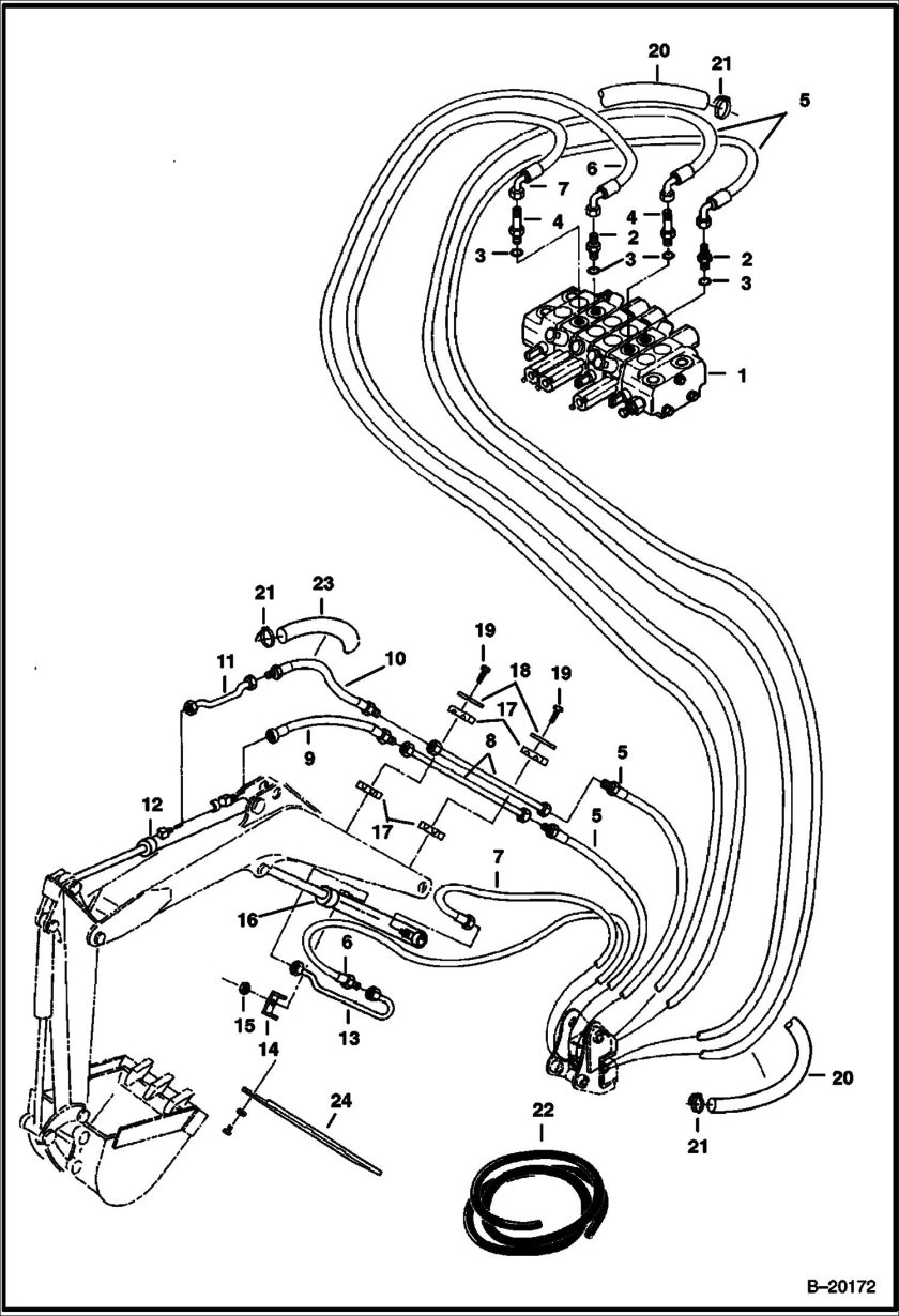 Шланги РВД на сат 374 на стрелу
